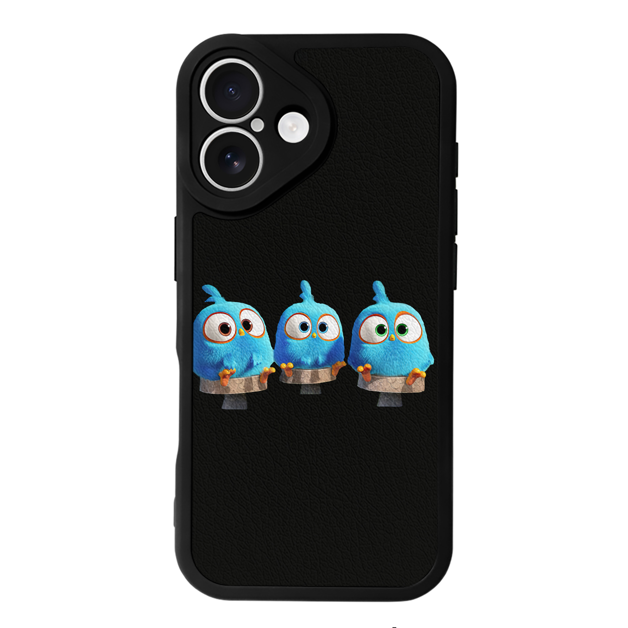 （画像用） Angry Birds アングリーバード 【iPhone 16シリーズ対応】シリコンスマホケース（レザー調） 材質：シリコン